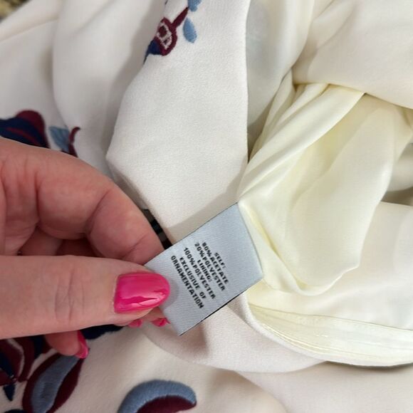 Tanya Taylor Wisteria Floral Embroidered Lottie Midi Dress Size 6 - Picture 9 of 11